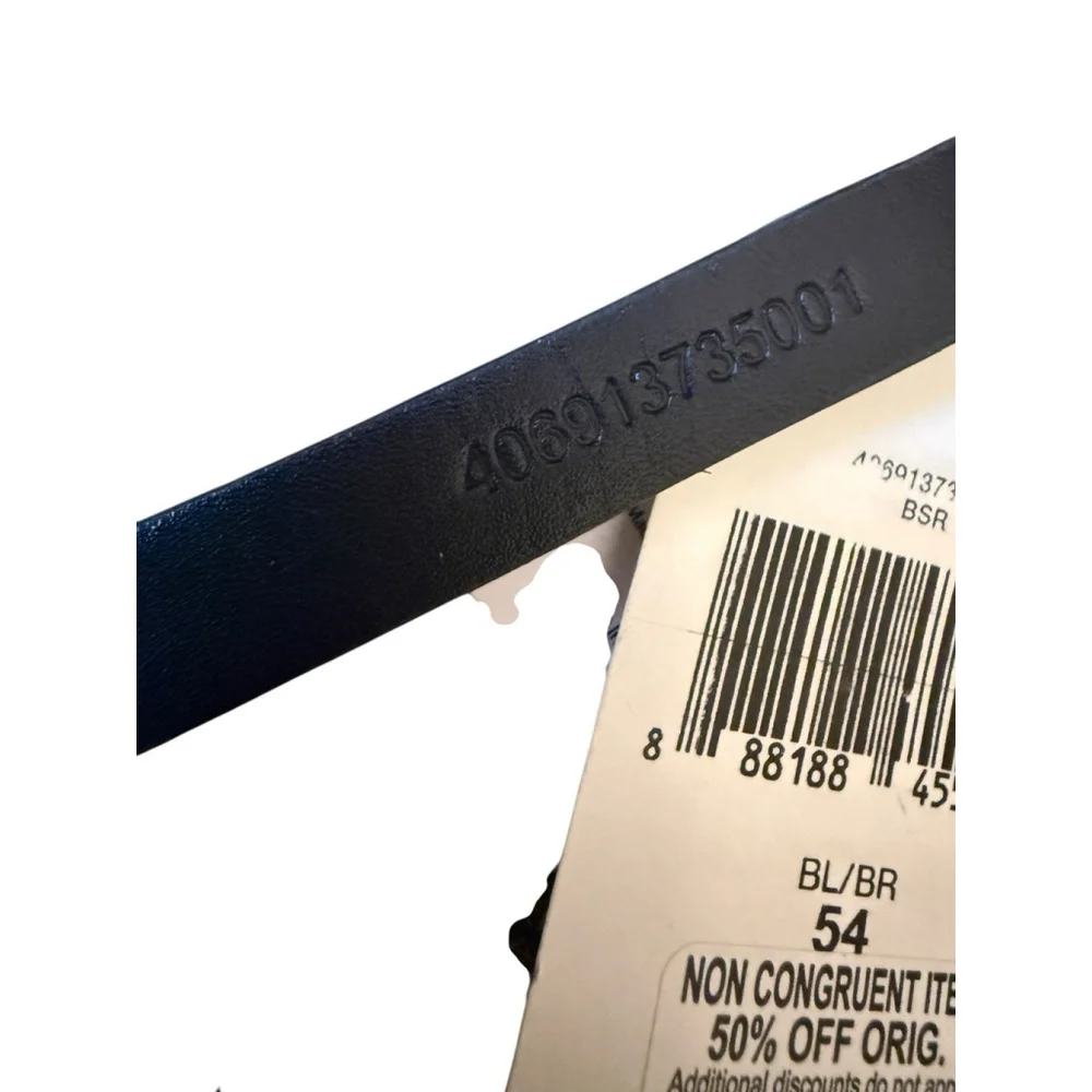 Polo Ralph Lauren Reversible Leather Belt Size 54 Black Brown New with Tags Read